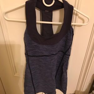 lululemon Blue Scoop Neck Tank